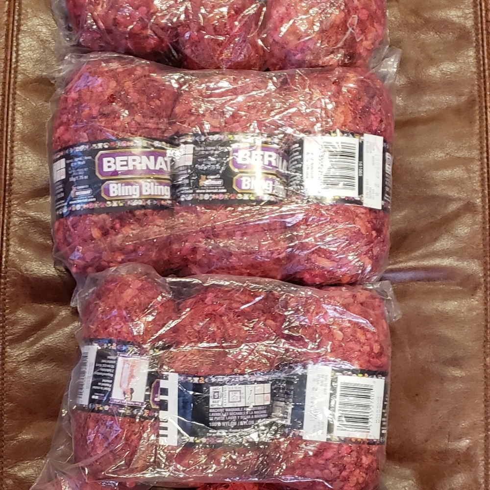 Bernat Bling Bling Yarn (9 Skeins of Yarn)
